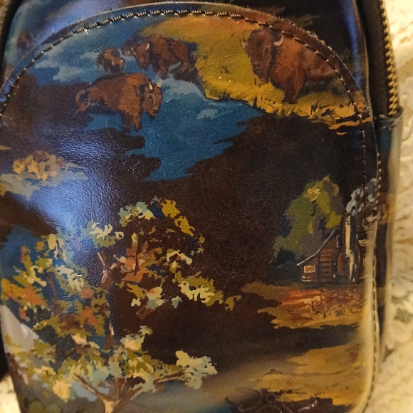 NWT Patricia Nash Louetta Montana Sky Crossbody Sling Bag With Dust Bag - Picture 6 of 13